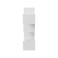 Ραφιέρα τοίχου Tiber pakoworld λευκή 120x22x67εκ