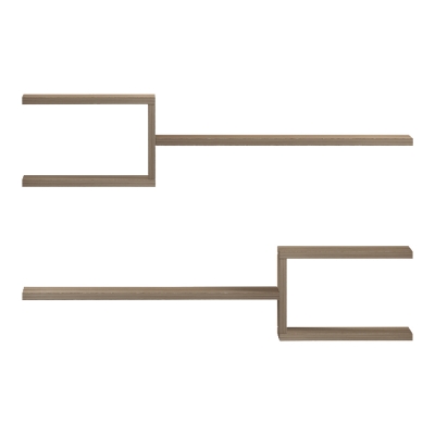 Ραφιέρα τοίχου Sumpa pakoworld 2 τεμ sonoma 65x20x18εκ
