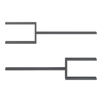 Ραφιέρα τοίχου Sumpa pakoworld 2τεμ ανθρακί 65x20x18εκ