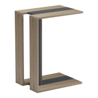 Βοηθητικό τραπέζι Muju pakoworld sonoma- ανθρακί  30x40x55εκ