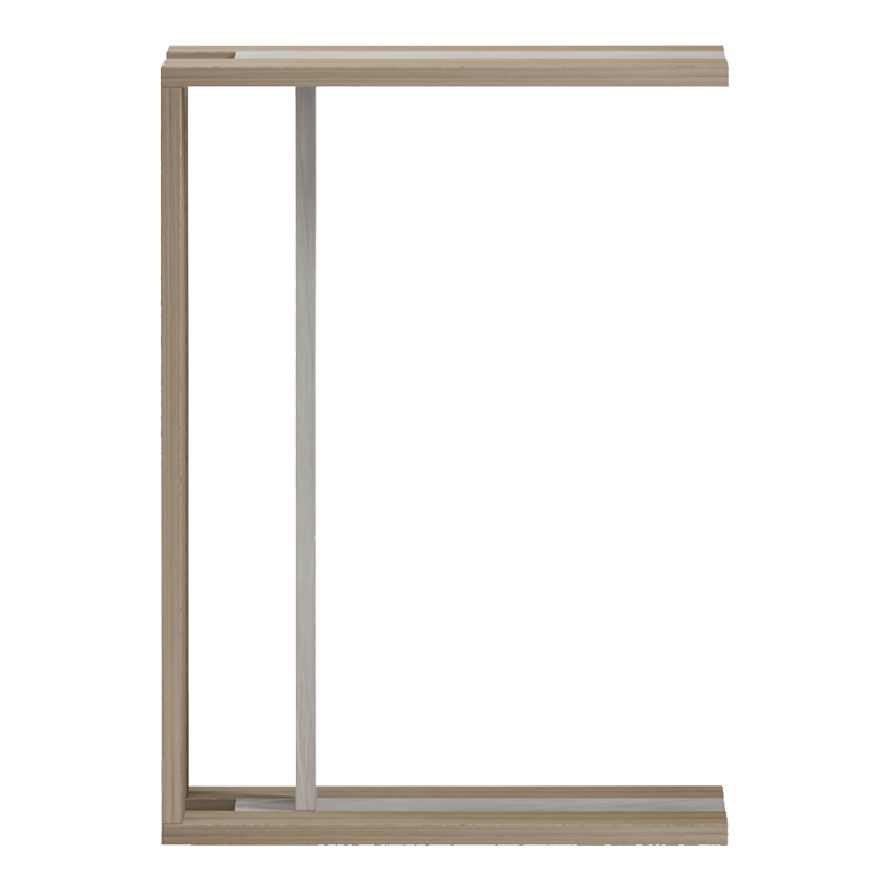 Βοηθητικό τραπέζι Muju pakoworld sonoma- μπεζ οψη μαρμάρου  30x40x55εκ