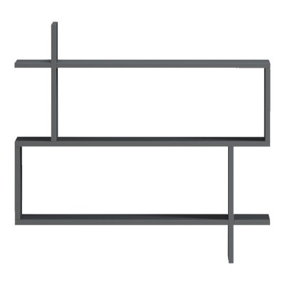 Ραφιέρα τοίχου Paralel pakoworld ανθρακί 70x22x65,5εκ Ραφιέρα τοίχου Paralel pakoworld ανθρακί 70x22x65,5εκ