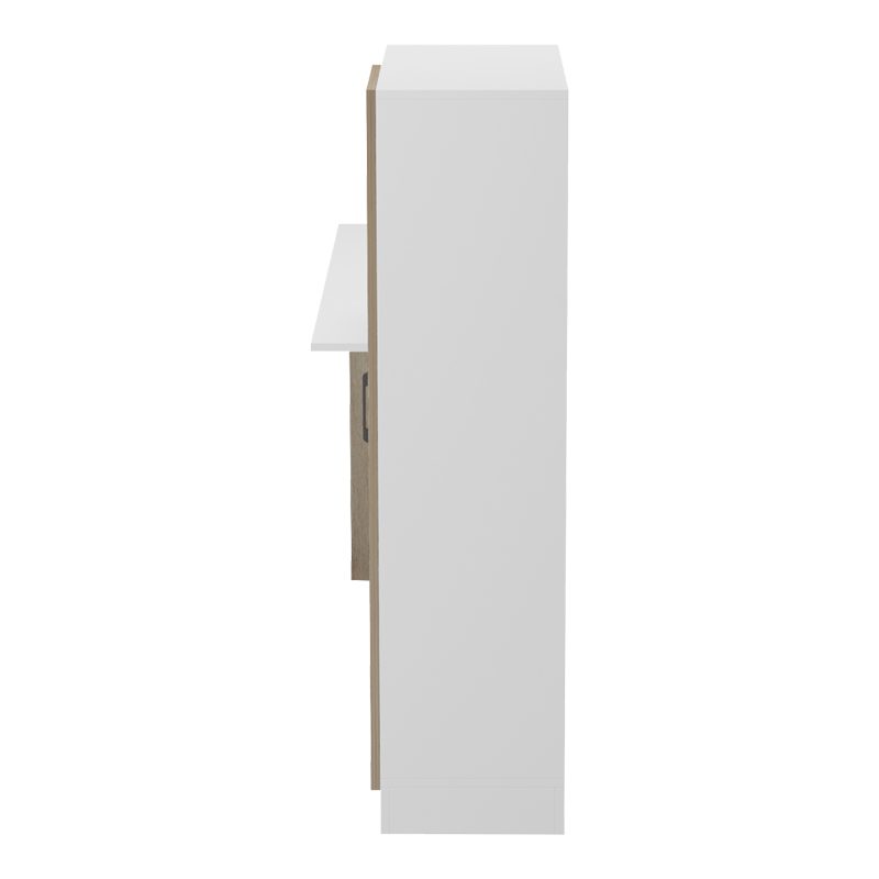 Γραφείο με βιβλιοθήκη και ντουλάπι Ofisio pakoworld sonoma-λευκό 152.3x40x120εκ Γραφείο με βιβλιοθήκη και ντουλάπι Ofisio pakoworld sonoma-λευκό 152.3x40x120εκ