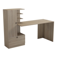 Γραφείο εργασίας με βιβλιοθήκη Felanbo pakoworld sonoma 160x60x125εκ Γραφείο εργασίας με βιβλιοθήκη Felanbo pakoworld sonoma 160x60x125εκ
