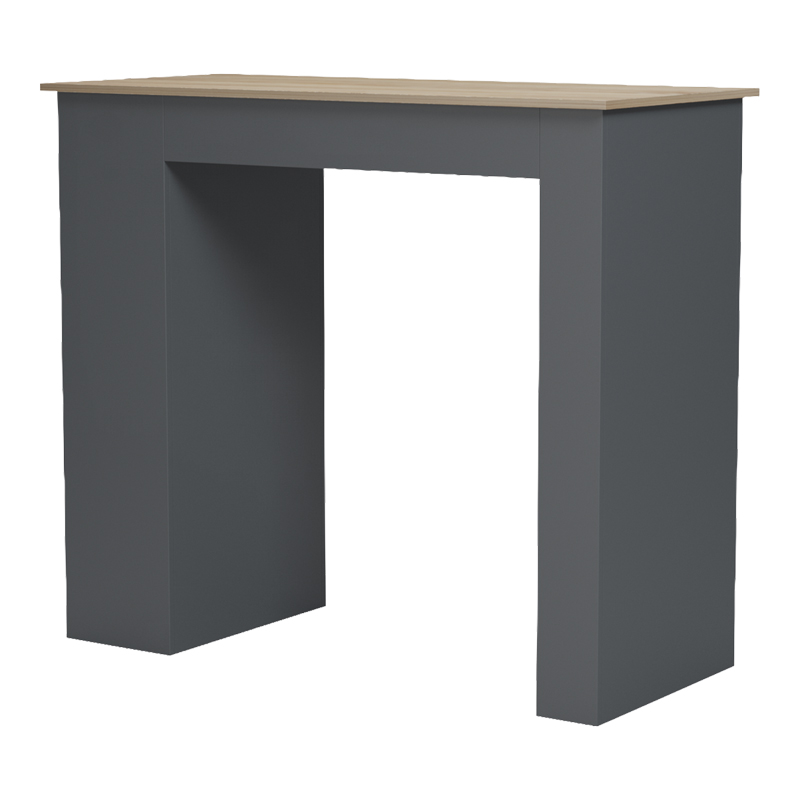 Τραπέζι μπαρ Riff pakoworld ανθρακί-επιφάνεια sonoma 120x55x105εκ Τραπέζι μπαρ Riff pakoworld ανθρακί-επιφάνεια sonoma 120x55x105εκ