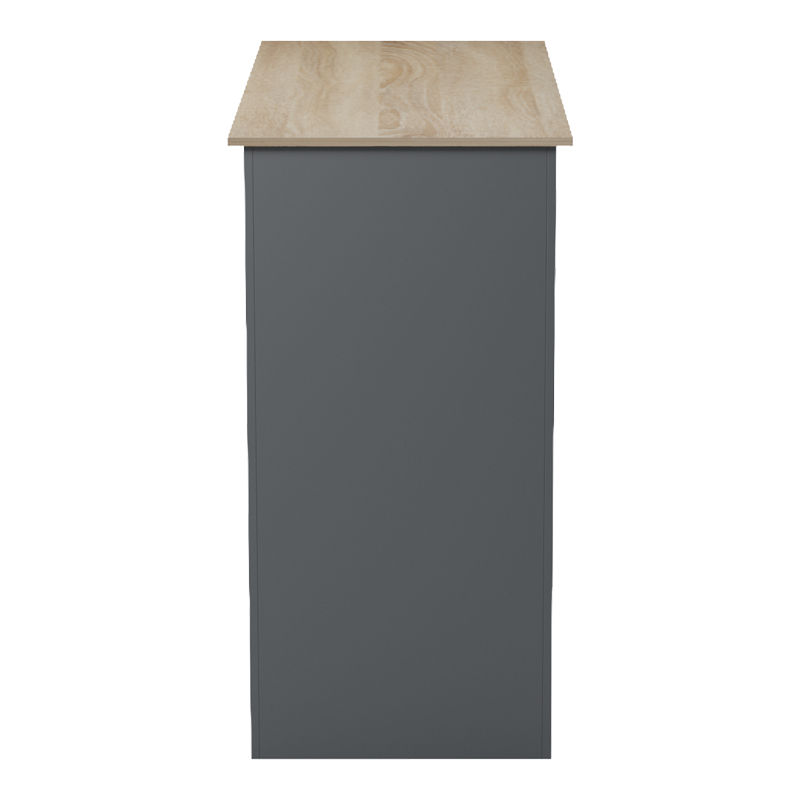 Τραπέζι μπαρ Riff pakoworld ανθρακί-επιφάνεια sonoma 120x55x105εκ Τραπέζι μπαρ Riff pakoworld ανθρακί-επιφάνεια sonoma 120x55x105εκ