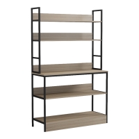 Επιδαπέδια ραφιέρα Oranis pakoworld sonoma-μαύρο 105x38x165εκ Επιδαπέδια ραφιέρα Oranis pakoworld sonoma-μαύρο 105x38x165εκ