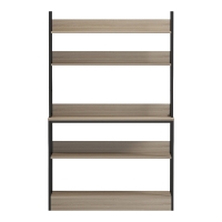 Επιδαπέδια ραφιέρα Oranis pakoworld sonoma-μαύρο 105x38x165εκ Επιδαπέδια ραφιέρα Oranis pakoworld sonoma-μαύρο 105x38x165εκ