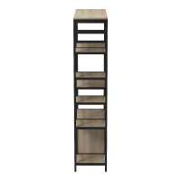 Επιδαπέδια ραφιέρα Ranea pakoworld sonoma-μαύρο 85x32x150εκ Επιδαπέδια ραφιέρα Ranea pakoworld sonoma-μαύρο 85x32x150εκ