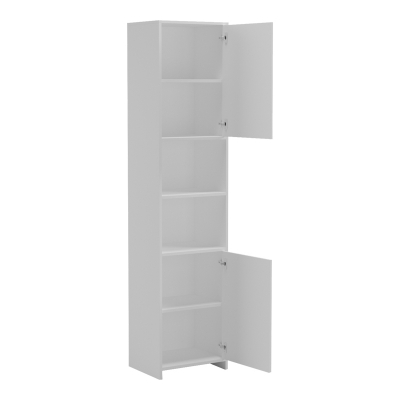 Ντουλάπι-στήλη Perlina pakoworld λευκό 40x32x175εκ