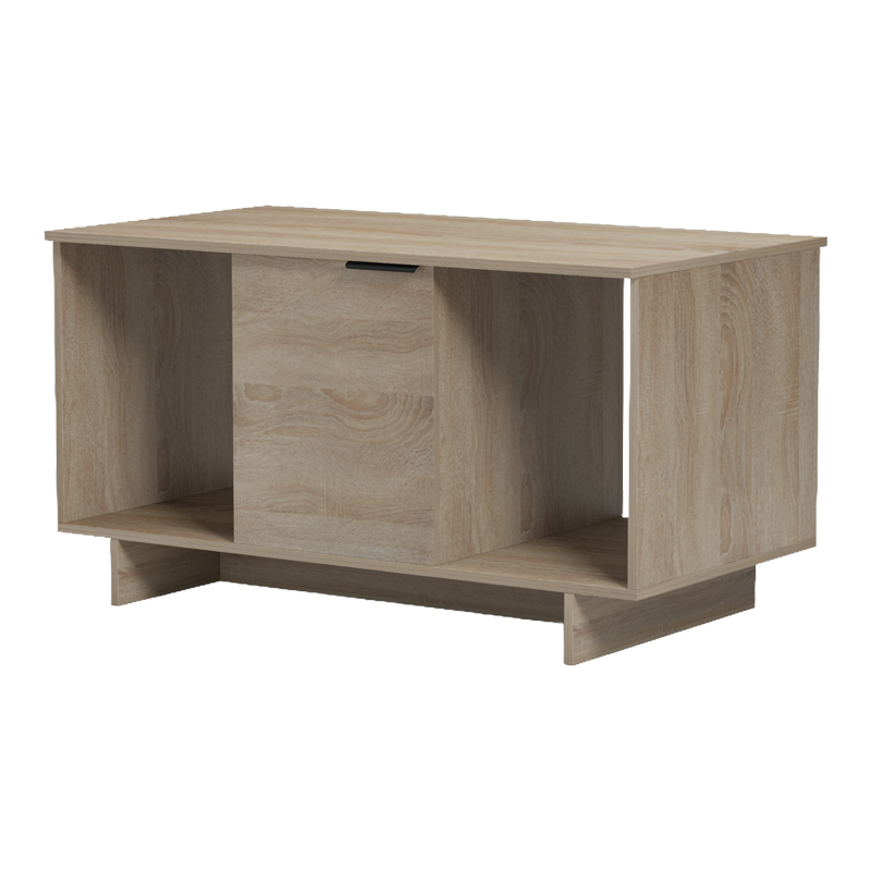 Τραπέζι σαλονιού Nalinda pakoworld sonoma 100x55x55εκ Τραπέζι σαλονιού Nalinda pakoworld sonoma 100x55x55εκ