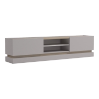 Έπιπλο τηλεόρασης Wendo pakoworld γκρι-sonoma 200x37x47εκ Έπιπλο τηλεόρασης Wendo pakoworld γκρι-sonoma 200x37x47εκ