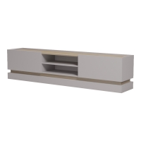 Έπιπλο τηλεόρασης Wendo pakoworld γκρι-sonoma 200x37x47εκ Έπιπλο τηλεόρασης Wendo pakoworld γκρι-sonoma 200x37x47εκ