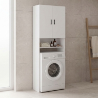 Έπιπλο πλυντηρίου Tzelio pakoworld λευκό 65x30x180εκ Έπιπλο πλυντηρίου Tzelio pakoworld λευκό 65x30x180εκ