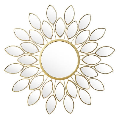 Καθρέπτης Flower pakoworld χρυσό 83x2.5x83εκ Καθρέπτης Flower pakoworld χρυσό 83x2.5x83εκ