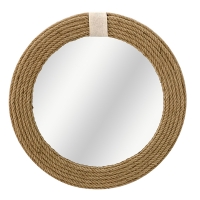 Καθρέπτης Rope pakoworld φυσικό 60x2x60εκ Καθρέπτης Rope pakoworld φυσικό 60x2x60εκ