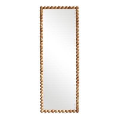 Καθρέπτης Ledalo pakoworld ξύλο σε φυσική απόχρωση 45x4.5x130εκ