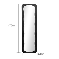 Καθρέπτης δαπέδου Lezour pakoworld βελούδο σε μαύρη απόχρωση 50x5x170εκ Καθρέπτης δαπέδου Lezour pakoworld βελούδο σε μαύρη απόχρωση 50x5x170εκ