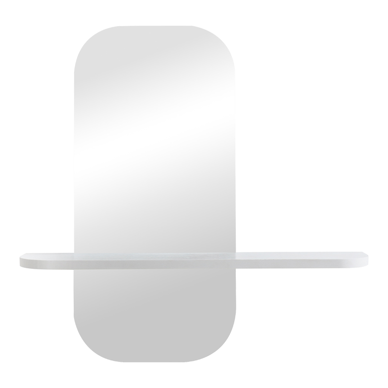 Καθρέπτης Lunaria pakoworld λευκό MDF 60x11.5x60εκ