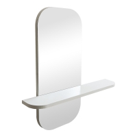 Καθρέπτης Lunaria pakoworld λευκό MDF 60x11.5x60εκ