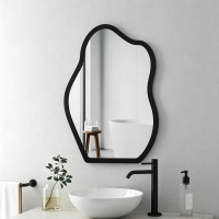 Καθρέπτης Evanthia pakoworld μαύρο MDF 36x1.2x56 εκ Καθρέπτης Evanthia pakoworld μαύρο MDF 36x1.2x56 εκ