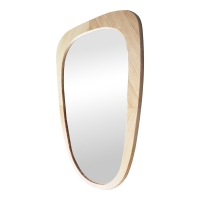 Καθρέπτης Phaedra pakoworld MDF σε φυσική απόχρωση 74x2,5x120 εκ