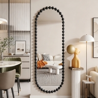Καθρέπτης Myrtus pakoworld μαύρο μέταλλο 40x2,5x160 εκ Καθρέπτης Myrtus pakoworld μαύρο μέταλλο 40x2,5x160 εκ
