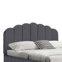 Κρεβάτι Tatiana pakoworld ύφασμα ανθρακί με αποθηκευτικό χώρο 120x200εκ