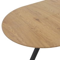 Tραπέζι Frances pakoworld επεκτεινόμενο MDF sonoma-μαύρο 100-140x100x75εκ Tραπέζι Frances pakoworld επεκτεινόμενο MDF sonoma-μαύρο 100-140x100x75εκ