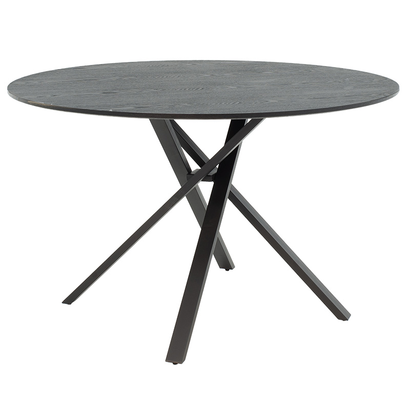 Tραπέζι Cerco pakoworld MDF μαύρο Φ120x75εκ Tραπέζι Cerco pakoworld MDF μαύρο Φ120x75εκ
