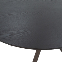 Tραπέζι Cerco pakoworld MDF μαύρο Φ120x75εκ Tραπέζι Cerco pakoworld MDF μαύρο Φ120x75εκ