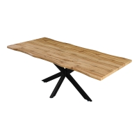 Tραπέζι Gilman pakoworld mdf σε sonoma απόχρωση και μαύρο μεταλλικό πόδι 200x100x75εκ Tραπέζι Gilman pakoworld mdf σε sonoma απόχρωση και μαύρο μεταλλικό πόδι 200x100x75εκ