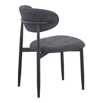 Καρέκλα Folegio pakoworld μπουκλέ σε ανθρακί απόχρωση με μαύρα πόδια 50x57x79.5εκ Καρέκλα Folegio pakoworld μπουκλέ σε ανθρακί απόχρωση με μαύρα πόδια 50x57x79.5εκ