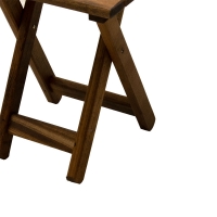 Τραπέζι Retto pakoworld μασίφ ξύλο οξιάς καρυδί εμποτισμού 45x45x48εκ Τραπέζι Retto pakoworld μασίφ ξύλο οξιάς καρυδί εμποτισμού 45x45x48εκ