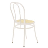 Καρέκλα Βιέννης pakoworld pe rattan μπεζ-μέταλλο εκρού Καρέκλα Βιέννης pakoworld pe rattan μπεζ-μέταλλο εκρού