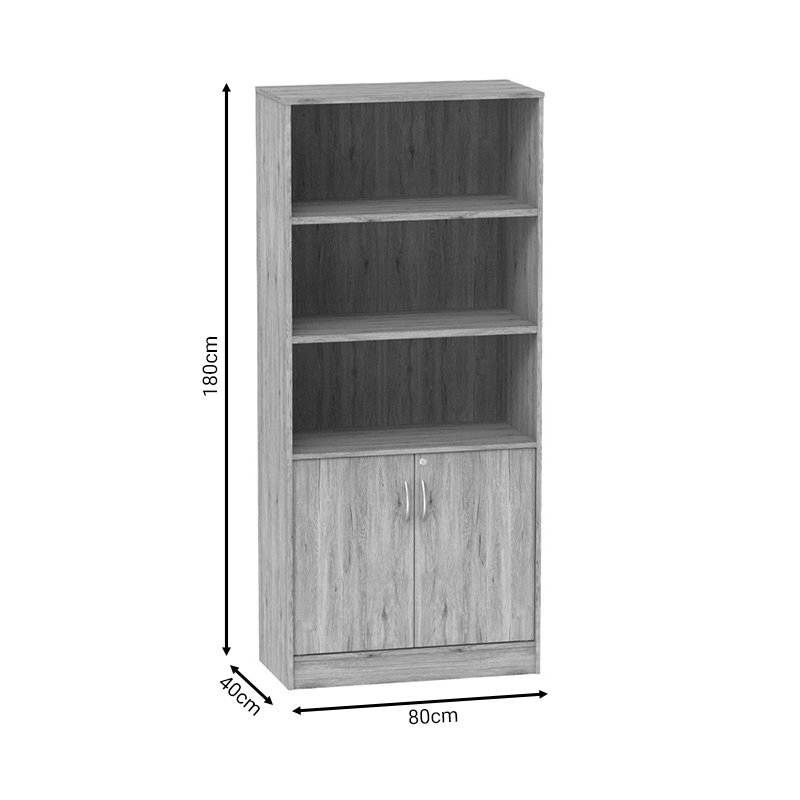 Βιβλιοθήκη Anze pakoworld φυσικό μελαμίνης 80x40x180εκ Βιβλιοθήκη Anze pakoworld φυσικό μελαμίνης 80x40x180εκ