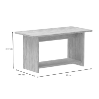 Τραπέζι Kumba pakoworld σε oak απόχρωση 80x40x42εκ