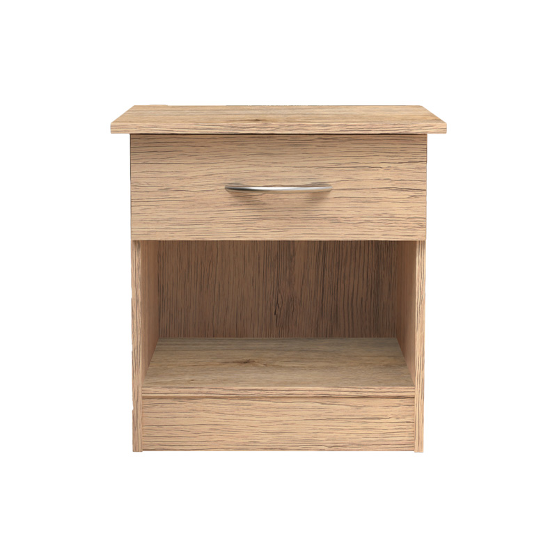 Κομοδίνο Kona pakoworld σε oak απόχρωση 40x34x42εκ Κομοδίνο Kona pakoworld σε oak απόχρωση 40x34x42εκ