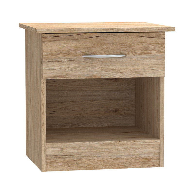 Κομοδίνο Kona pakoworld σε oak απόχρωση 40x34x42εκ Κομοδίνο Kona pakoworld σε oak απόχρωση 40x34x42εκ