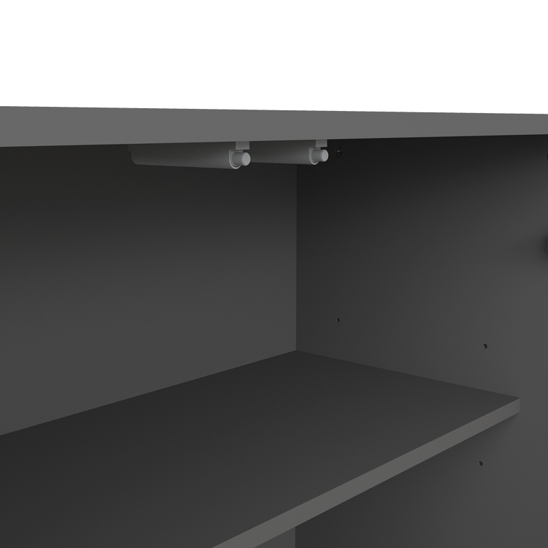 Μπουφές Billie pakoworld ανθρακί-sonoma 149x40x77εκ