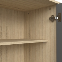 Μπουφές Billie pakoworld sonoma-ανθρακί149x40x77εκ