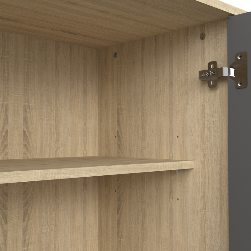 Μπουφές Billie pakoworld sonoma-ανθρακί149x40x77εκ