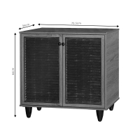 Παπουτσοθήκη-ντουλάπι Ronan pakoworld χρώμα wenge 70.5x35x66εκ Παπουτσοθήκη-ντουλάπι Ronan pakoworld χρώμα wenge 70.5x35x66εκ