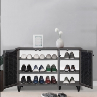 Παπουτσοθήκη-ντουλάπι Ronan pakoworld χρώμα wenge 105x35x66εκ Παπουτσοθήκη-ντουλάπι Ronan pakoworld χρώμα wenge 105x35x66εκ