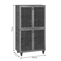 Παπουτσοθήκη-ντουλάπι Ronan pakoworld χρώμα καρυδί 70.5x35x122εκ Παπουτσοθήκη-ντουλάπι Ronan pakoworld χρώμα καρυδί 70.5x35x122εκ