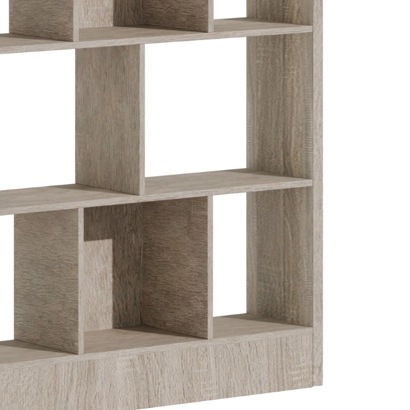 Βιβλιοθήκη Dividre pakoworld sonoma oak μελαμίνης 120x30x181εκ Βιβλιοθήκη Dividre pakoworld sonoma oak μελαμίνης 120x30x181εκ