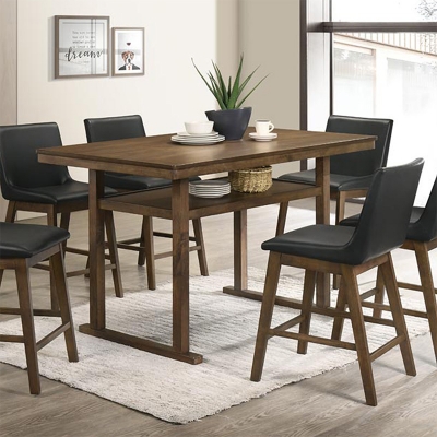 Τραπέζι μπαρ Tenor pakoworld φυσικό ξύλο rubberwood-ΜDF καρυδί 150x90x91.5εκ Τραπέζι μπαρ Tenor pakoworld φυσικό ξύλο rubberwood-ΜDF καρυδί 150x90x91.5εκ