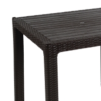 Τραπέζι Explore pakoworld με UV protection PP καφέ 90x90x73.5εκ Τραπέζι Explore pakoworld με UV protection PP καφέ 90x90x73.5εκ