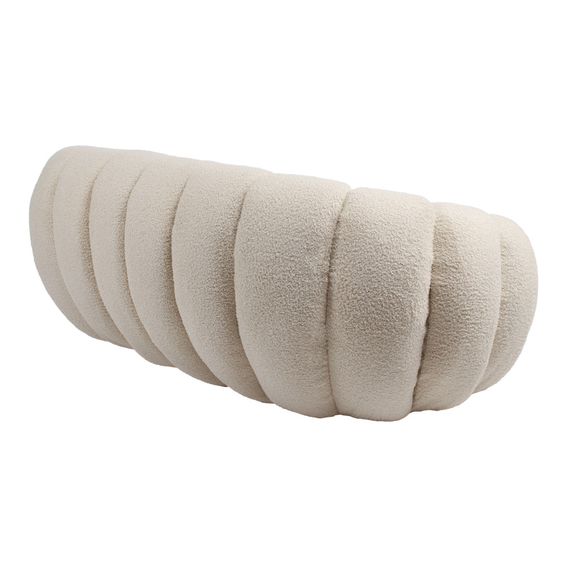 Καναπές 2θέσιος Yannick pakoworld μπουκλέ ύφασμα σε μπεζ απόχρωση 148x92x62εκ