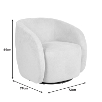 Πολυθρόνα Barrelo pakoworld περιστρεφόμενη ύφασμα σάπιο μήλο 77x72x69εκ Πολυθρόνα Barrelo pakoworld περιστρεφόμενη ύφασμα σάπιο μήλο 77x72x69εκ